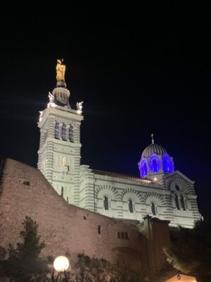 Notre Dame de la Garde de nuit Marseille